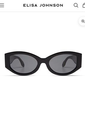 Elisa Johnson Jeannie Gloss Black Women's Sunglasses